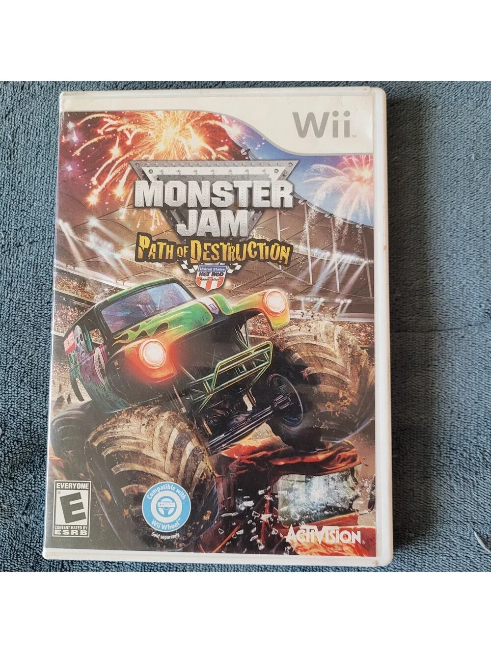 Monster Jam: Path of Destruction (Nintendo Wii, 2010) Tested Missing Manual